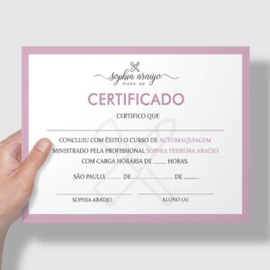 Certificado 30x21