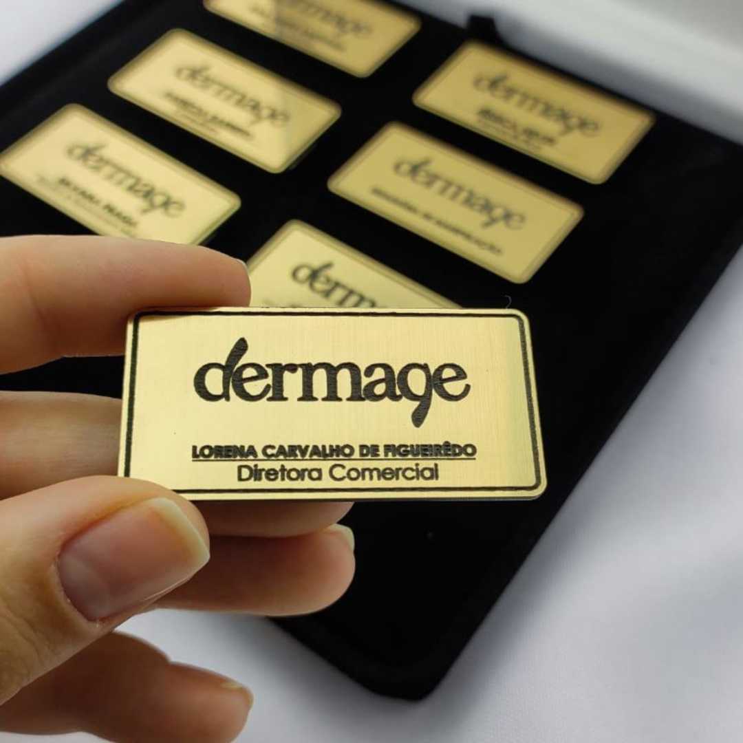 Broche Personalizado Linha Aço Escovado - Imagem 3