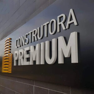 Letra Caixa PVC Expandido Branco